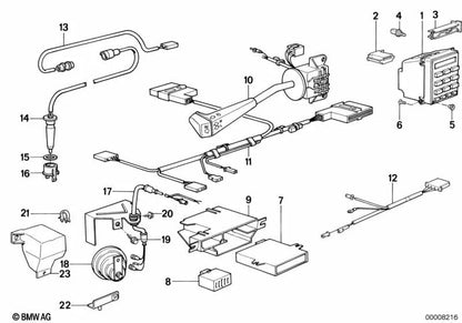 Enchufe de código OEM 65811375818 para BMW Serie 5 E28 (518i, 525i, 528i, 535i). Original BMW.