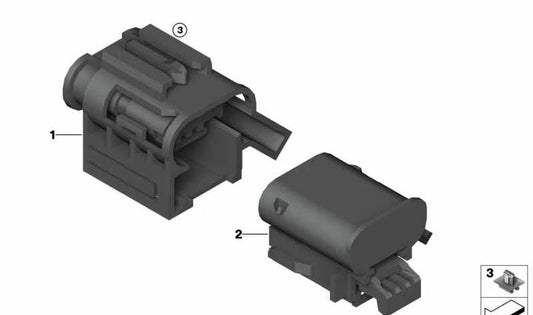 Connettore di disconnessione del servizio per BMW 3 F30 Series, Serie 4 G26E, G26F, I01, I12, I15, I20, X1 F49, BMW Motorrad C K07, K17 (OEM 61139284295). BMW originale