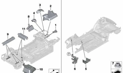 RILAVEA TORRETA BAR OEM 41007346817 per BMW F23, F87, F30, F33, F83. BMW originale.