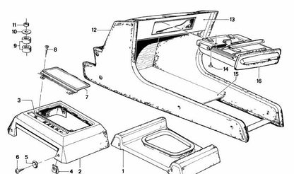 EMBELLECADOR CHANGE LEVER OEM 51161835790 FOR BMW 3 E21 Series. Original BMW.