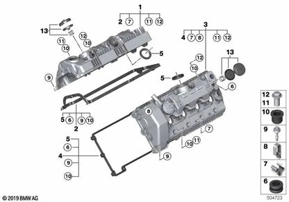 Cable tie for BMW 5 Series E60, E60N, E61, E61N, 6 Series E63, E63N, E64, E64N, 7 Series E65, E66, X5 E53, E70 (OEM 12527510935). Original BMW.