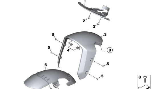 Bloqueio de garfo OEM 46618396358 para BMW F 900 XR, F 900 XR A2… e muito mais. Originais BMW Motorrad.