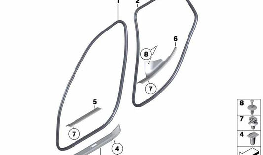 Eingangsvordertür OEM 51477318565 für BMW E84. Original BMW.