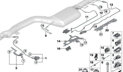 Soporte para brida de cables OEM 61137562743 para BMW F20, F21, F22, F23, F46, G42, U06, F30, F31, F34, G20, G21, G28, F32, F33, F36, G22, G23, G26, E60, E61, F07, F10, F11, G30, G31, G60, G61, F06, F12, F13, G32, F01, F02, G11, G12, G70, G14, G15, G