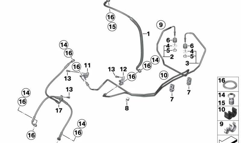 Vite cava con regolatore OEM 34327702422 per moto BMW R1200GS, K1200S, R1150GS... e altro ancora. BMW Motorrad originale.