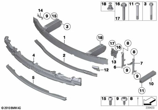 Amortecedor superior para BMW Série 7 F01, F02, F04 (OEM 51117186511). BMW originais.