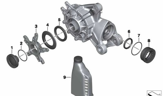 Retén para eje trasero OEM 33117718063 para motos BMW K1600 GT, K1600 GTL, K1600 Bagger. Original BMW Motorrad.