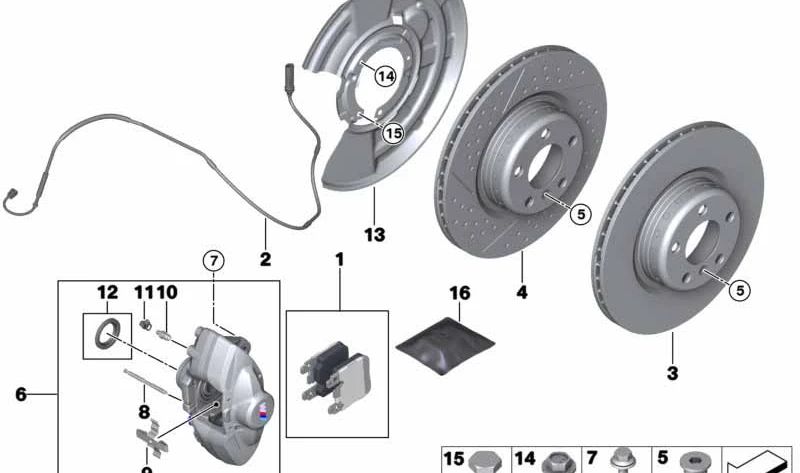 Linkskotflügel für BMW F20, F21, F22, F23, F30, F31, F34, F32, F33, F36 (OEM 34216792243). Original BMW