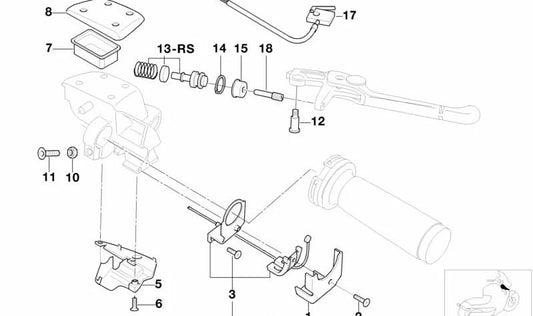 Anillo de seguridad D=16 mm OEM 32722333062 para motos BMW R1100S, R1150GS, R1200RT, K1200GT, K1300GT… y más. Original BMW Motorrad.