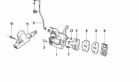 OM Innenhebel OEM 51211908743 für BMW E32. Originaler BMW Ersatz.