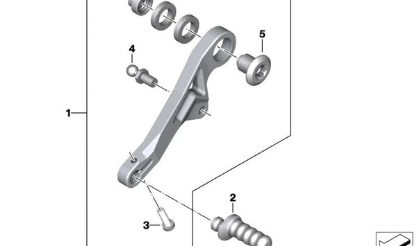 Bulón cojinete OEM 46719467039 para motos BMW R 1200 GS, R 1250 GS, R 1200 R, R 1250 RS... y más. Original BMW Motorrad.