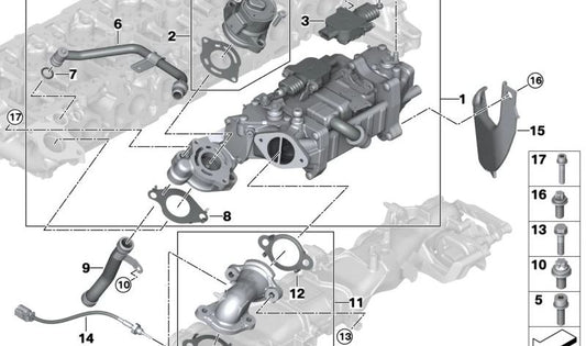 Scheda per BMW 5 G60 Series, G61, 7 G70, x5 G05N, x6 G06N, x7 G07N (OEM 11717822248). BMW originale