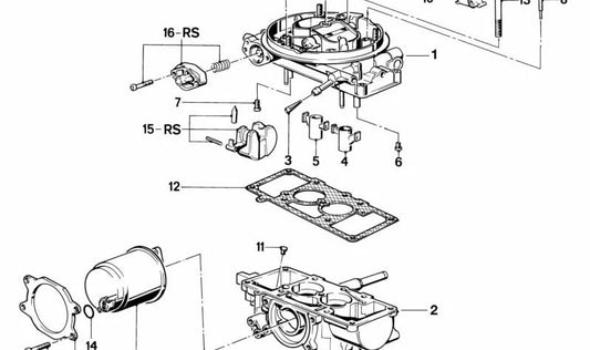 Float Kit for BMW 3 Series E21, E30, 5 Series E12, E28 (OEM 13111289910). Original BMW