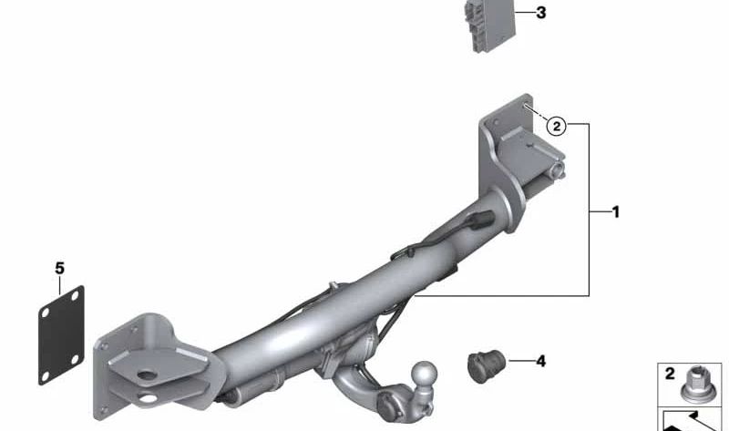 Kit di riparazione plug per BMW X5 E70, F15, F85, X6 F16, F86 (OEM 71606875017). BMW originale.