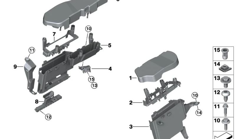 Cover for BMW G90, G70, G05N, G06N, G07N, G09 (OEM 12905A05EE8). Genuine BMW