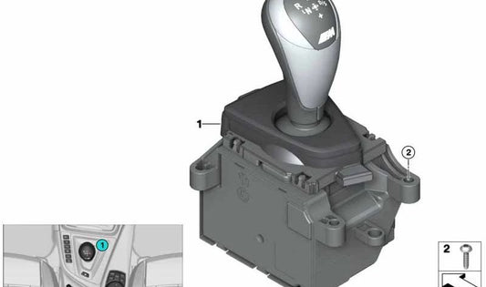 Selector de marchas para cambio automático OEM 61318072021 para BMW F87N M2 con cambio de doble embrague. Pieza original BMW.