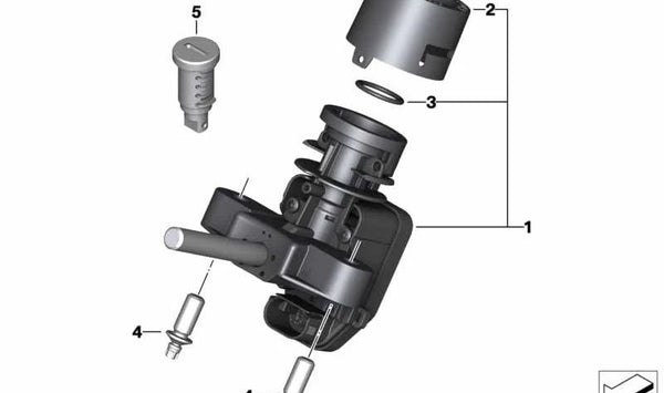 Caperuza OEM 51258532990 para motos BMW R1200GS, R1250GS, S1000RR, F900XR, K1600GT… y más. Original BMW Motorrad.