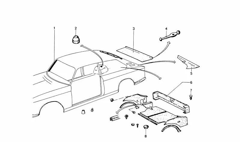 Goma Elástica para BMW (OEM 51471807835). Original BMW