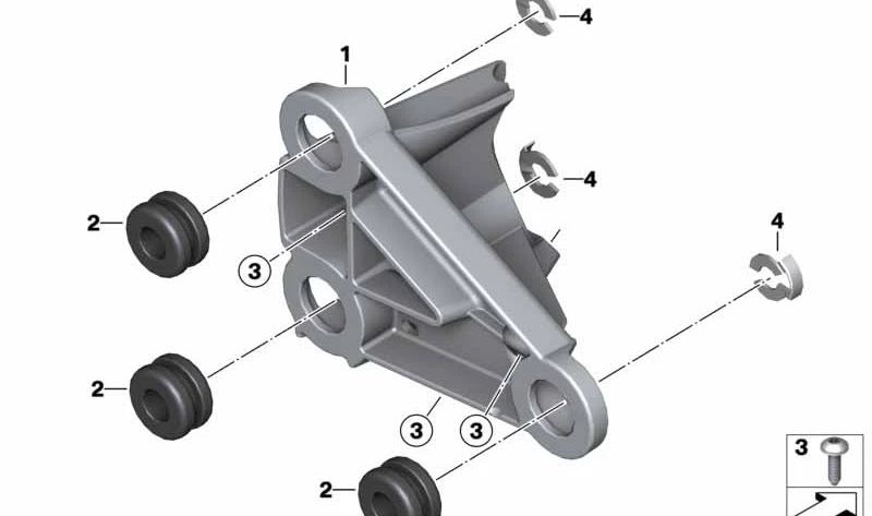 Soporte para cuadro de instrumentos OEM 62217676640 para BMW Motorrad R1200ST. Original BMW Motorrad.