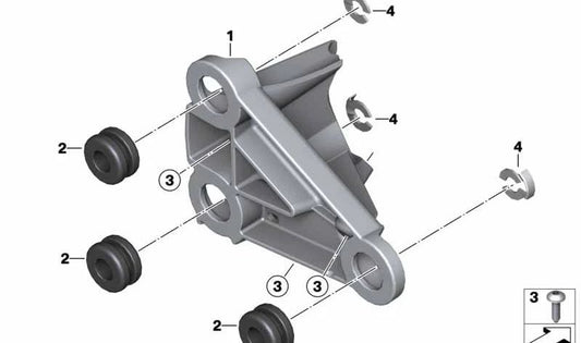 Soporte para cuadro de instrumentos OEM 62217676640 para BMW Motorrad R1200ST. Original BMW Motorrad.