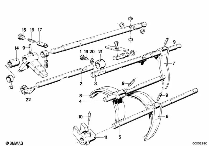 Ballkäfig für BMW 3 E21 -Serie, E30, Serie 5 E12, E28, E34, 6 E24 -Serie, 7 E23 -Serie (OEM 23111206948). Original BMW
