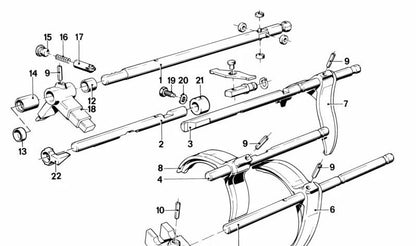 Gabbia a sfera per la serie BMW 3 E21, E30, Serie 5 E12, E28, E34, 6 E24 Serie, Serie 7 E23 (OEM 23111206948). BMW originale