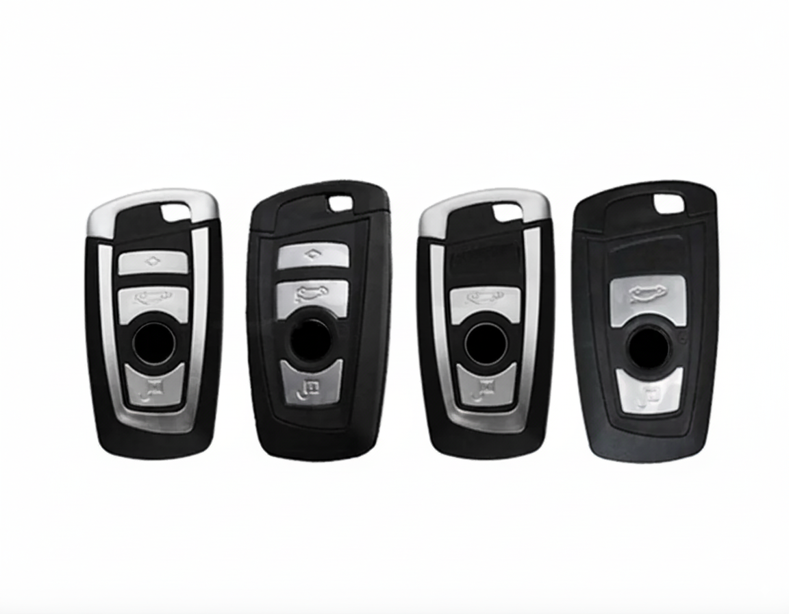 Funda de llave edición limitada ///Performance con llavero de piel para tu BMW.