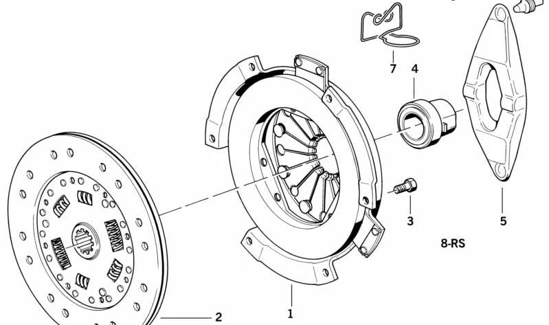 Kit embrague completo OEM 21212228289 para BMW E36 y Z3. Diámetro 240mm. Compatible con todos los modelos E36 (316i, 318i, 320i, 323i, 325i, 328i, M3) y Z3 (1.8, 1.9, 2.0, 2.8, M). Original BMW.
