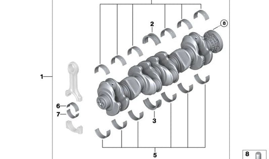 BMW portant 5 séries F10, F11, 7 F01N Series, F02N, X5 E70N, F15, X6 E71, F16 (OEM 11248516961). BMW d'origine