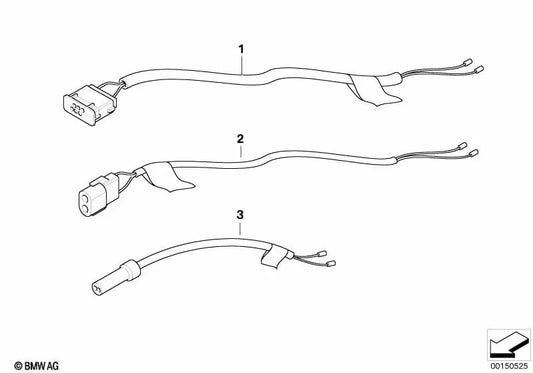 Reparaturset rechts Heck -Höhe für die BMW 5 E61 -Serie (OEM 6112698910). Original BMW