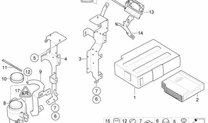 CD humide pour le changeur de DVD pour BMW E65, E66 (OEM 65126913391). BMW d'origine.