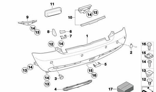 Cubierta retrovisor derecho imprimada OEM 51127151816 para MINI R50, R52, R53. Compatible con modelos desde 2002. Original MINI.