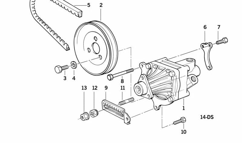Correa trapezoidal 10X730 OEM 32421727180 para BMW E36 316i, 318i, 318is (todos los modelos compatibles). Original BMW.