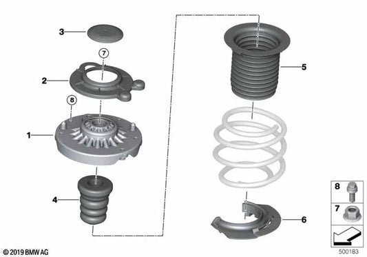 Cover ring for BMW F40, F44 (OEM 31306873301). Original BMW.