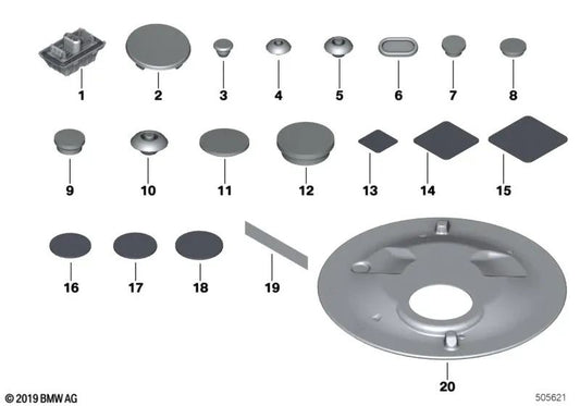 Abdichtfolie for BMW Series 2 G42, Series 3 G20, G20N, G21, G21N, G28, G28N, G80, G81, Series 4 G22, G23, G26, G82 (OEM 07147136639). Genuine BMW