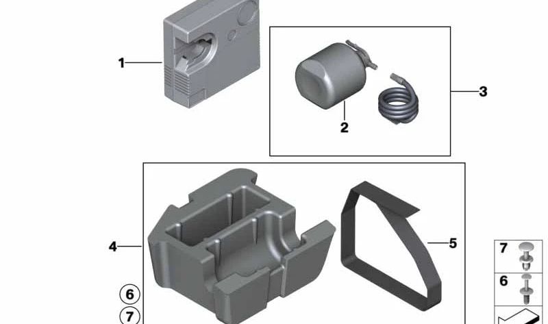 Compresor Mobility System para BMW Serie 1 E81, E82, E87N, E88, Serie 2 F87, F87N, Serie 3 E90, E91N, E92, E93, F80, Serie 4 F82, F83, Serie 5 E60, E61N, F10, F11, Serie 6 E63, E64, F06, F12, F13, X1 E84, X3 F25, X4 F26, X5 F15, F85, X6 F16, F86, MINI R55