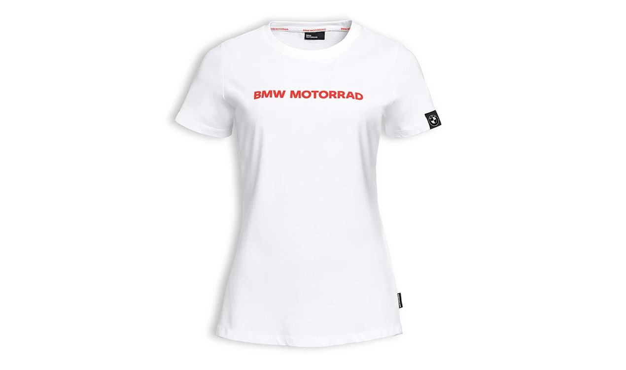Camiseta blanca de mujer talla XL OEM 76615B3E510 para BMW Motorrad. Original BMW Motorrad.
