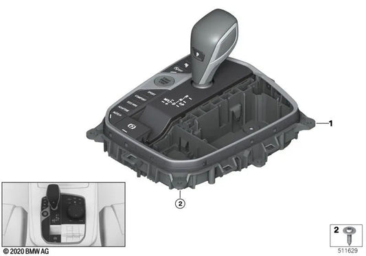Reparaturspiel Central Console Center für BMW G14, G15, G16, G05, G05N, G18, G06, G06N, G07 (OEM 61315A68DC8). Original BMW