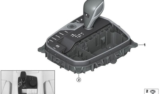 Centre de contrôle de la console centrale pour la série BMW 8 G14, G15, G16, X5 G05, G18, X6 G06, X7 G07 (OEM 61315A7DFA5). BMW d'origine
