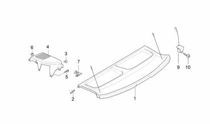 Clip de fijación derecho OEM 51438146710 para BMW E87, F20, F21, E36, E84, F48, i3 I01, F55, F56, R58. Pieza original BMW. Ideal para asegurar paneles interiores y acabados del maletero.