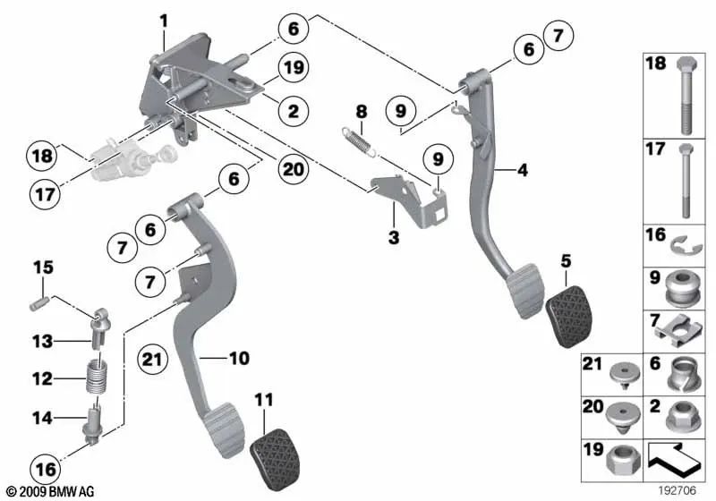 Point Spring Bônus para BMW E83, E83N, E89 (OEM 35303416956). BMW original