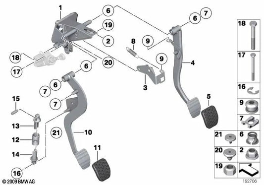 Point Spring Bônus para BMW E83, E83N, E89 (OEM 35303416956). BMW original