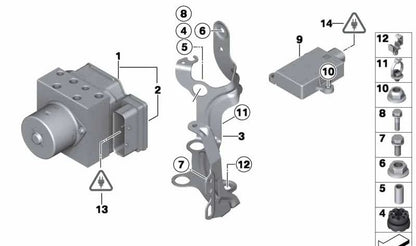 Sensor de ABS trasero OEM 34526797326 para MINI R56 LCI, Clubman R55 LCI, Cabrio R57 LCI, Coupé R58, Roadster R59, Countryman R60, Paceman R61. Original MINI.