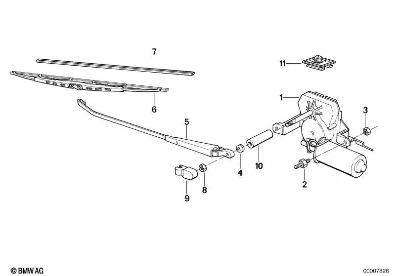 Black plug -in connection support for BMW E87, E88, F20, F21, F52, E30, E36, E46, E90, E91, E92, E93, E34, E39, E32, E38, E65, E66, E84, E83, F25, E53, E89, E52, R21, R21, R28 (OEM 61131378944). Original BMW