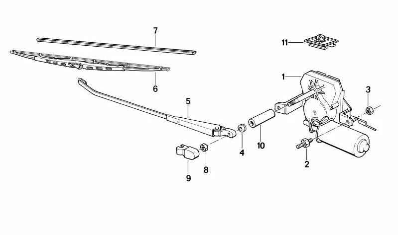Manguito de goma para BMW Serie 3 E30 (OEM 61621381605). Original BMW.