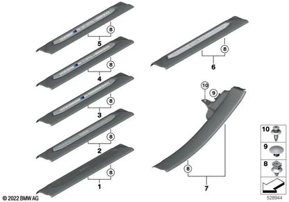 Expansionsschraube für BMW 2 F44 Serie 3 E90, E90N, E91, E91N I12, I12N, I15 (OEM 07146971349). Original BMW