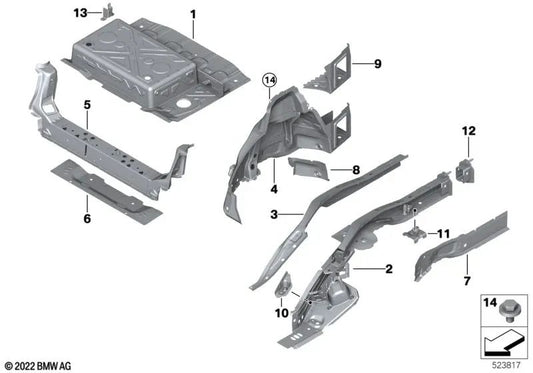 Gepäckraumboden partiu para a BMW 2 U06 Series (OEM 41009628363). BMW original