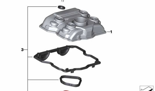 Cubierta de culata OEM 11128562742 para BMW Motorrad G 310 GS, G 310 R. Original BMW Motorrad.