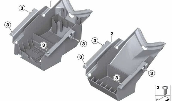 Portaequipajes trasero OEM 46627715977 para motos BMW S 1000 RR (K46) 2008-2014. Original BMW Motorrad.