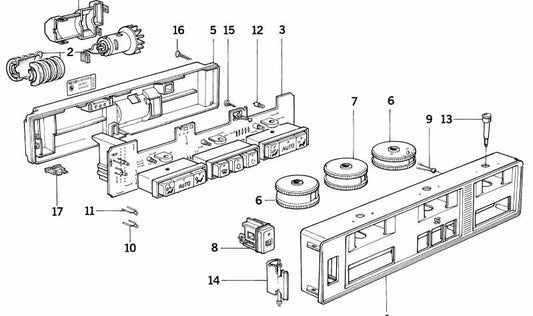 OEM 64111390689 Regolatore della velocità della ventola per BMW E34, E32. BMW originale.